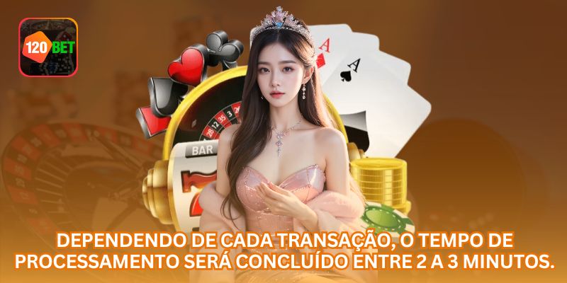 Dependendo de cada transação, o tempo de processamento será concluído entre 2 a 3 minutos.