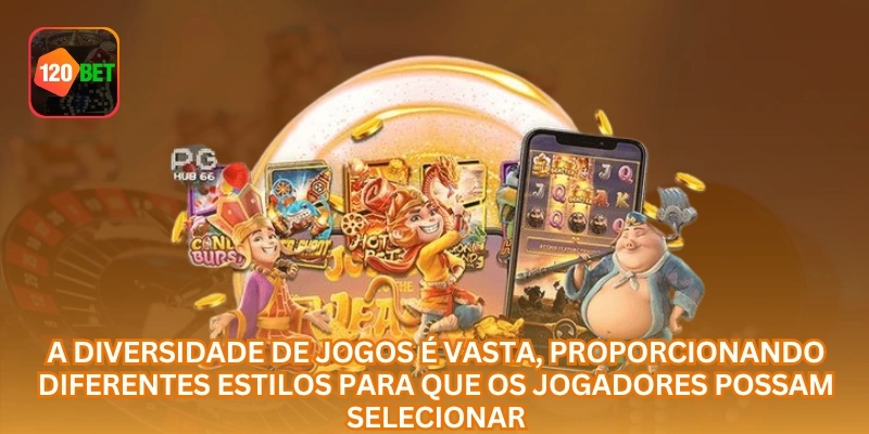 A diversidade de jogos é vasta, proporcionando diferentes estilos para que os jogadores possam selecionar.